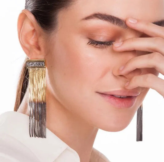 FRINGE EARRING MIST- ICONIC