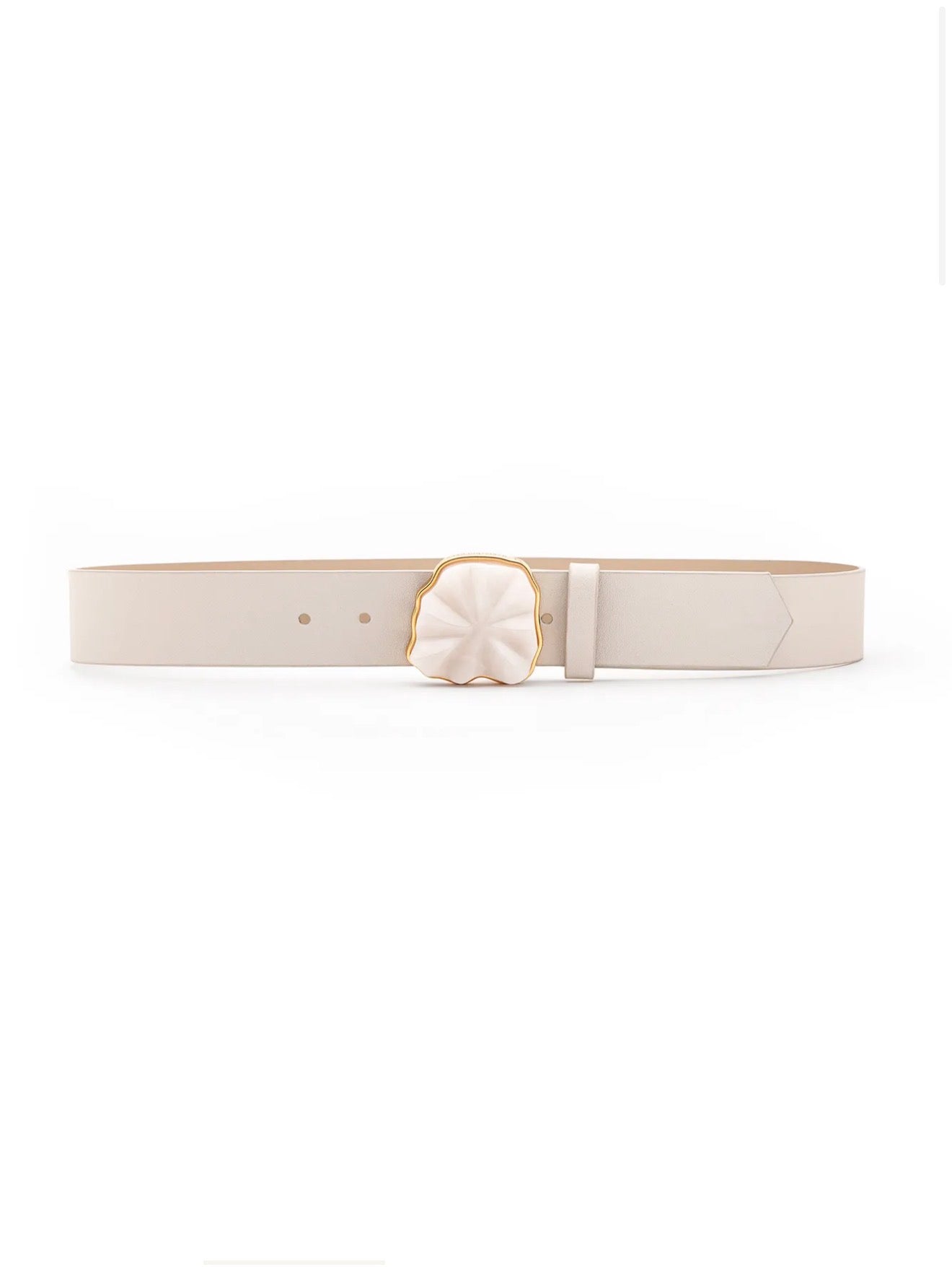 STONE BELT OFF WHITE LEATHER AND DOLOMITE - ICONIC DESEJO
