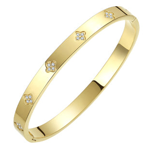 Gold Plated Bracelet Cubic Zirconia