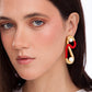 PORTOFINO EARRING - RED - A PLACE IN THE SUN