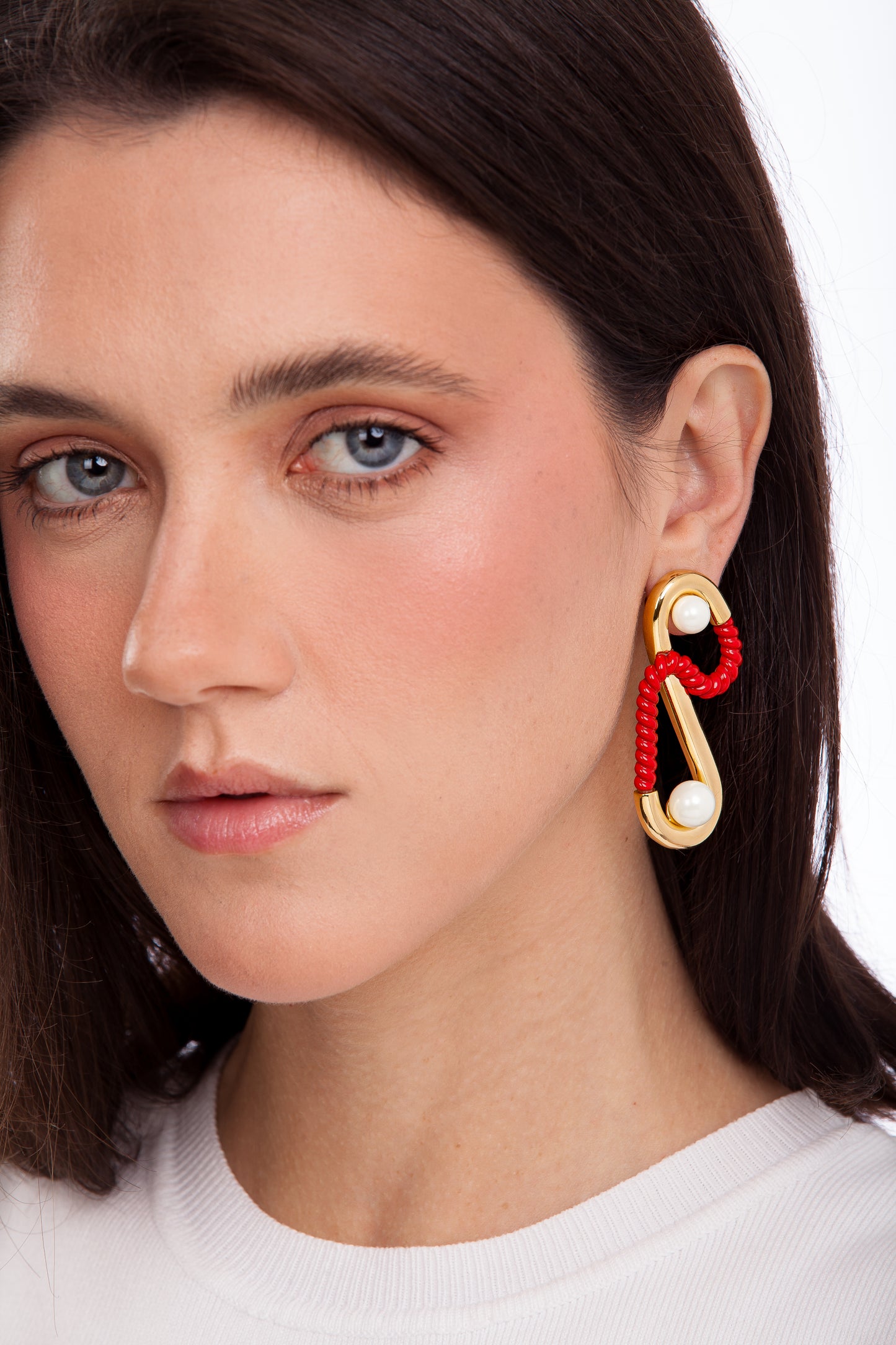 PORTOFINO EARRING - RED - A PLACE IN THE SUN