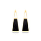 LEGADO EARRING BLACK OBSIDIAN - WHITE PORCELAIN - ANCESTRAL