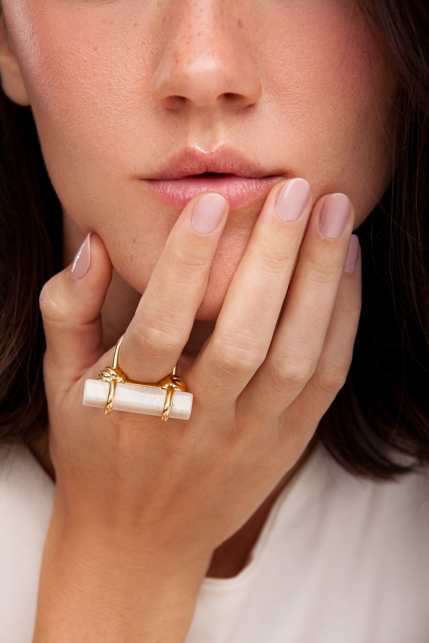 BODRUM RING -  NATURAL FELDSPAR - A PLACE IN THE SUN