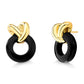 EARRING APEGO - BLACK OBSIDIAN - TRAJETOS