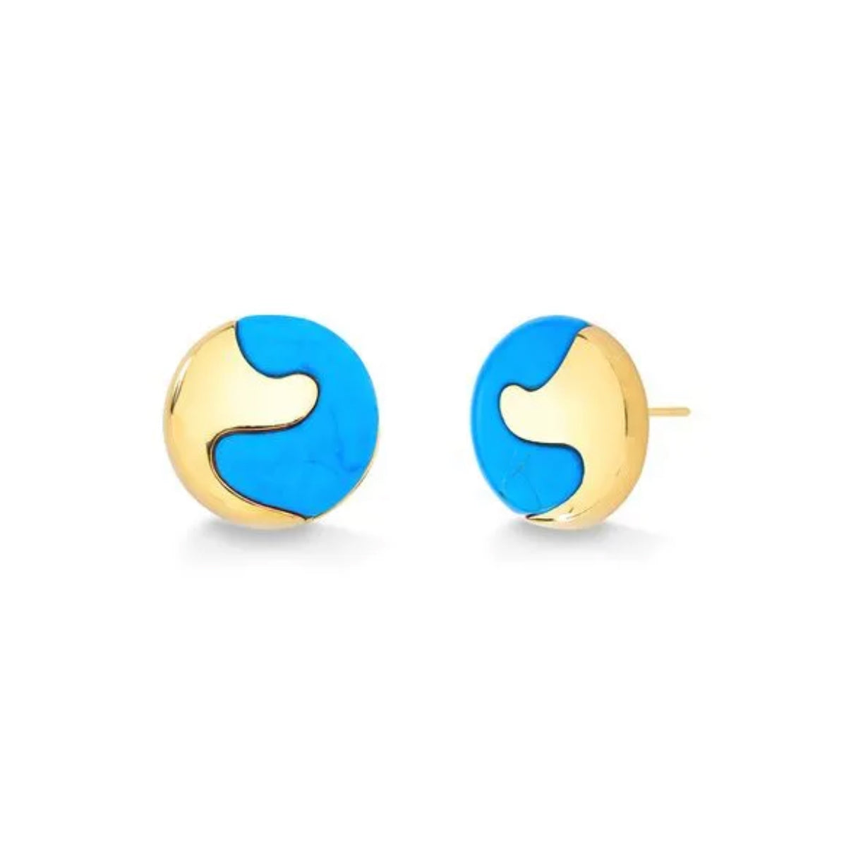 O ABRACO EARRING - TURQUOISE HOWLITE - ICONIC