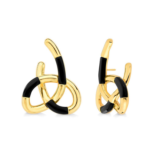 EARRING VINCULO BLACK OBSIDIAN- TRAJETOS