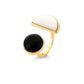 BRISA RING - BLACK OBSIDIAN/RESIN - ICONIC DESEJO