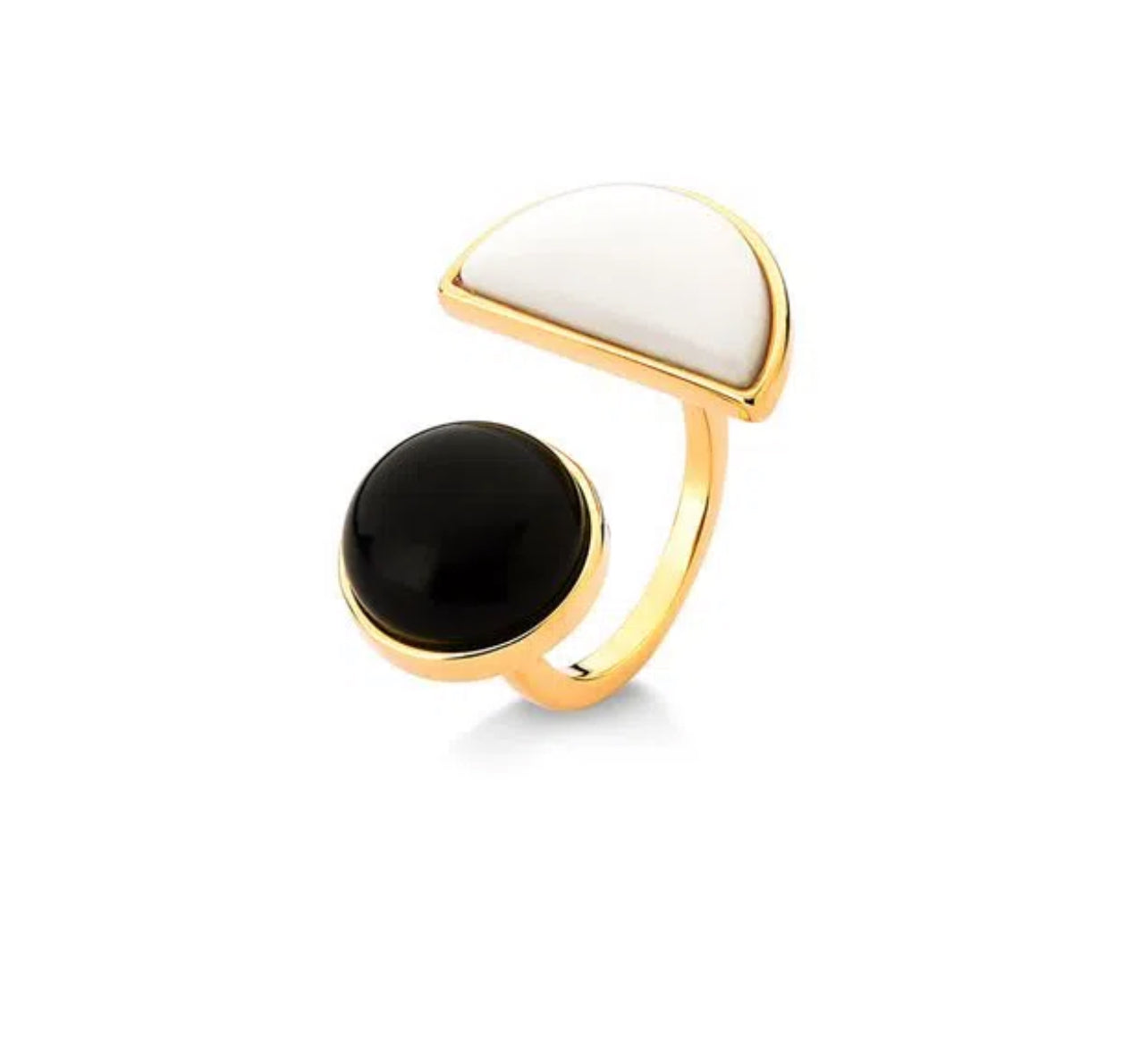 BRISA RING - BLACK OBSIDIAN/RESIN - ICONIC DESEJO