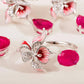 NECKLACE , EARRING AND RING CHENNAI RHODIUM CRYSTAL/PINK SAPPHIRE - SALE