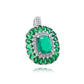 PENDANT RIELA - EMERALD RHODIUM - SALE