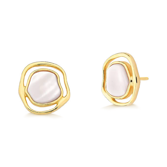 SOLEIL BABY EARRING MOTHER OF PEARL - ICONIC DESEJO