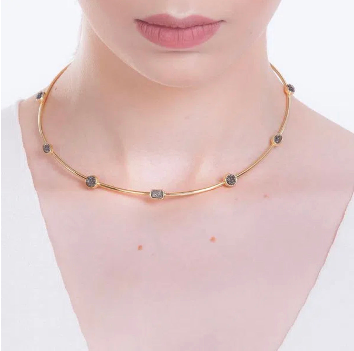 CHOKER BRISE - METALIC DRUZE ICONIC DEC