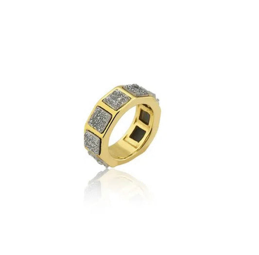 STONE RING - METALIZED DRUZE ICONIC