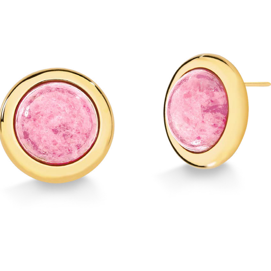 OLIMPO EARRING - RHODOCHROSITE- ICONIC