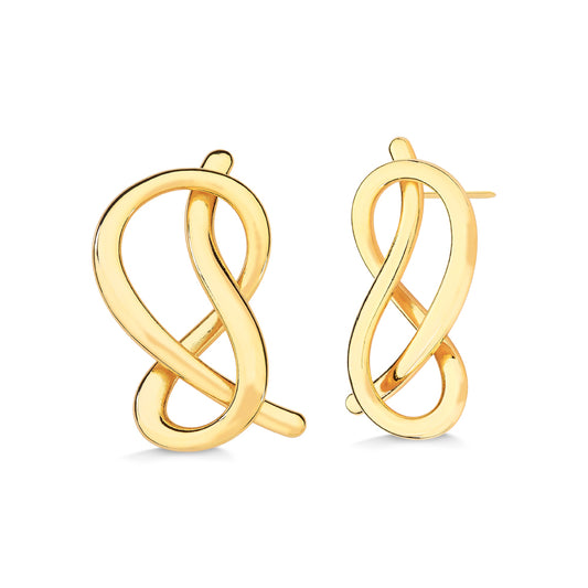 SENTIDO METAL EARRING GOLD PLATED - ICONIC