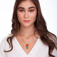 AQUARIUS NECKLACE - SIDERAL - ORANGE/ TURQUOISE/ GREEN QUARTZ
