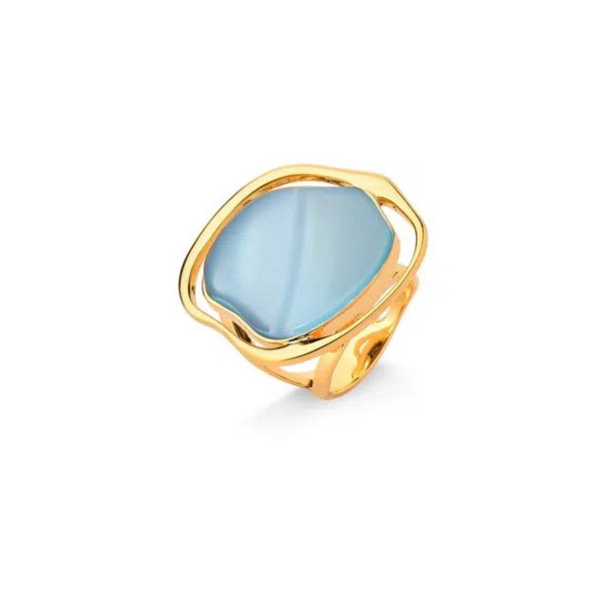 SOLEIL RING - BLUE AGATE ICONIC