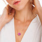 SOLITARIO NECKLACE - PINK HAULITE - ICONIC FLASH SALE