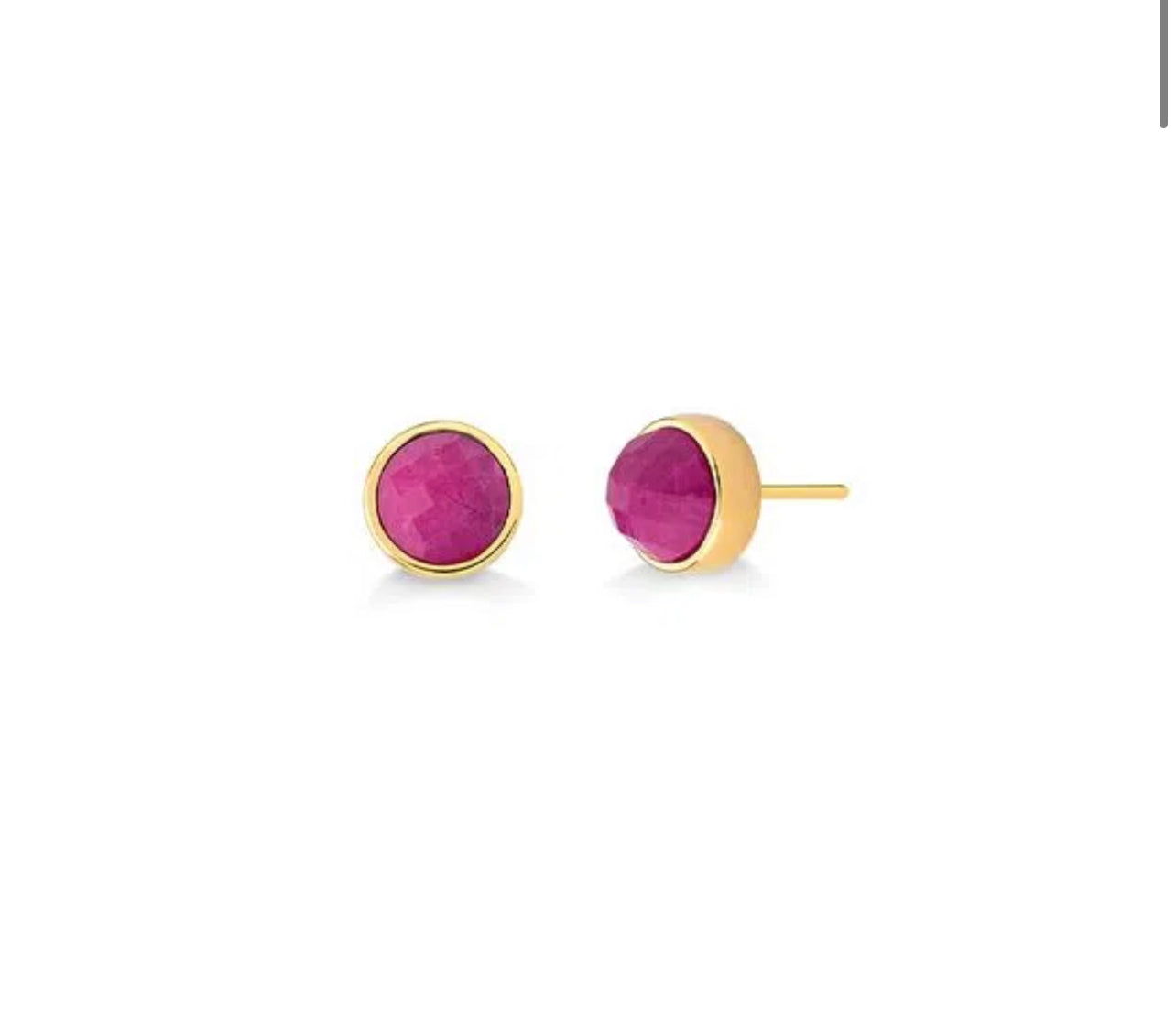 BOL FACETED EARRING - PINK HOWLITE ICONIC FLASH SALE