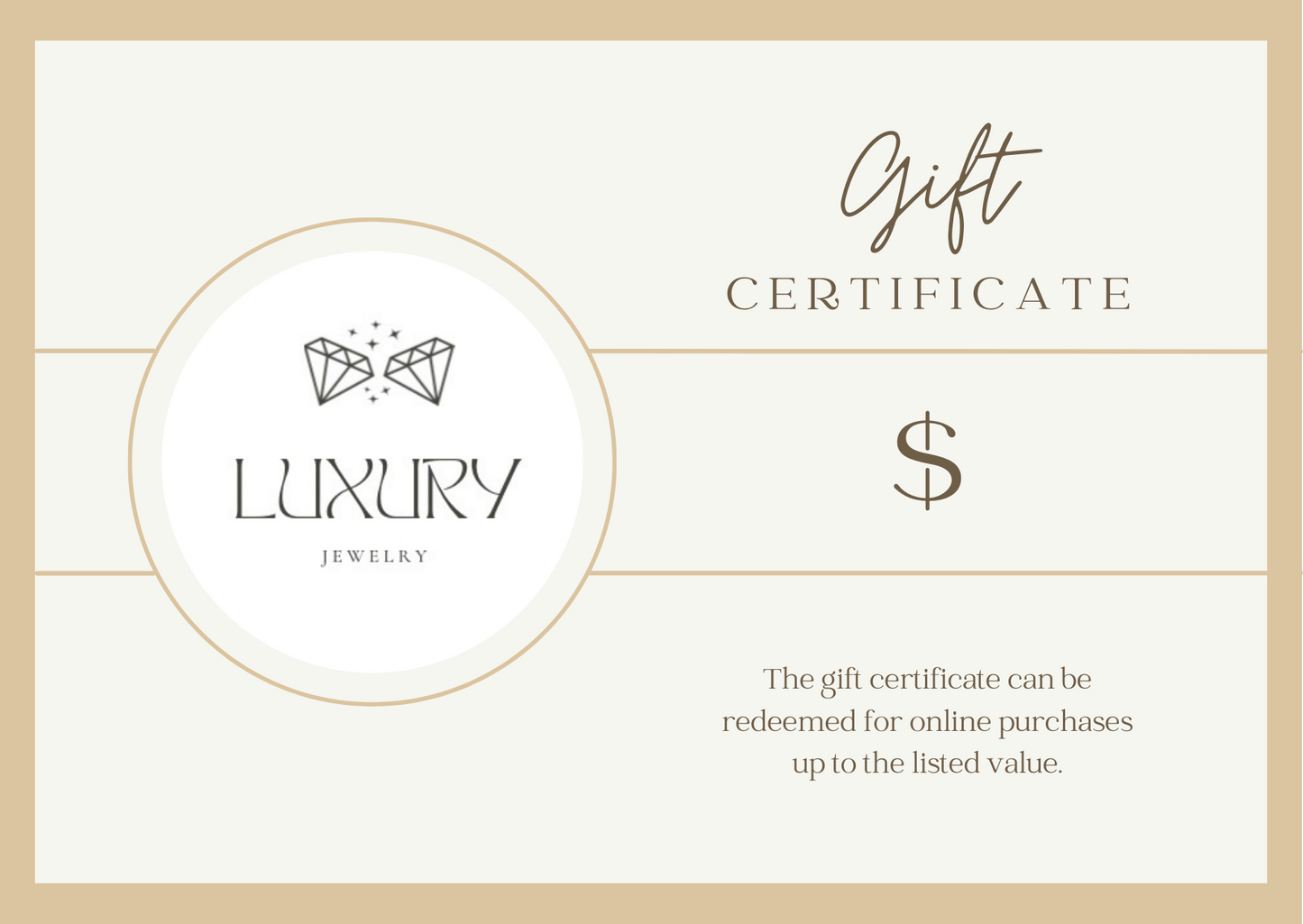 Gift Card Luxury Store