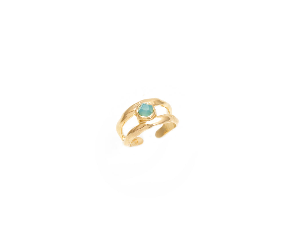 RING MANTRAS EVOLUTION SKY AGATE - SALE