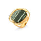 Soleil Ring - green tiger eye