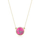 SOLITARIO NECKLACE - PINK HAULITE - ICONIC FLASH SALE