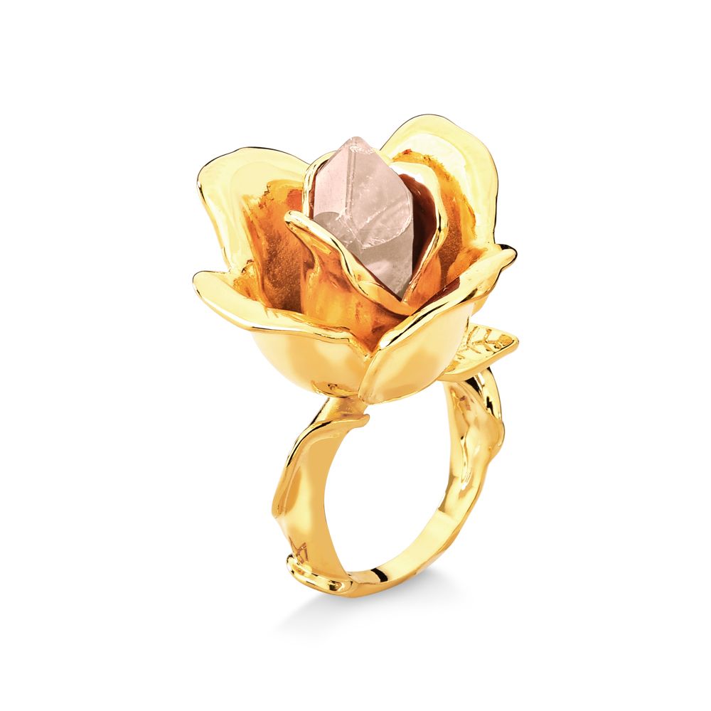 ROSA RING PINK QUARTZ - A FLOR DA PELE