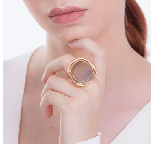 SOLEIL RING - GREY AGATE ICONIC