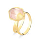 LUDIC RING - PINK QUARTZ - SUMMER SALE