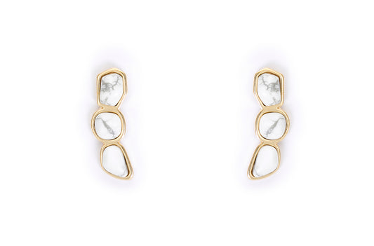 EARRING ENERGY EARCUFF WHITE HOWLITE SALE