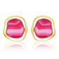 SOLEIL EARRING - PINK AGATE - ICONIC